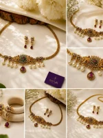 Antique Pearl Drop Choker - Image 2