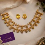 Premium Gold Coin Temple Jewellery Necklace