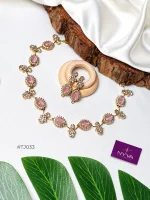 Rose Pink Crystal Jewellery Set