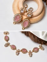 Rose Pink Crystal Jewellery Set - Image 2
