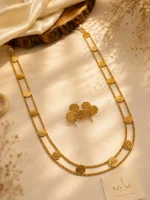 Lakshmi Coin Long Necklace Set - Image 2