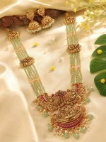 Emerald Temple Jewellery Necklace Set - Image 2