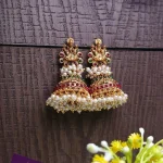 Lakshmi Pearl Jhumka Earrings