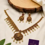 Lakshmi Ruby Pearl Necklace Set