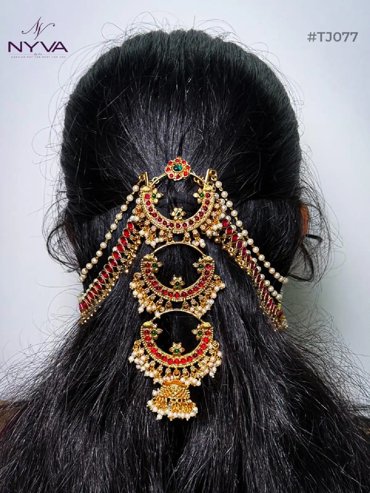 New Project - 2026-08-14T155737.883 Ruby & Pearl Bridal Hair Veni - Image 1