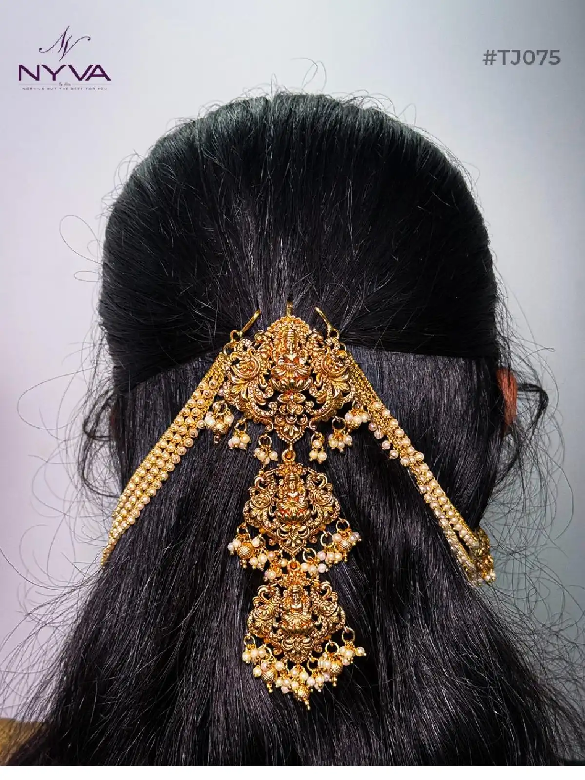 New Project - 2026-08-14T160116.978 Lakshmi Temple Bridal Hair Jewellery - Image 1