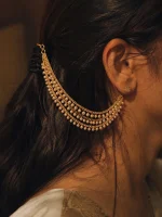 Elegant Pearl Layered Hair Chain - Image 2