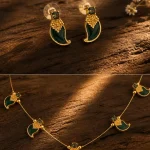 Royal Plum Paisley Necklace Set