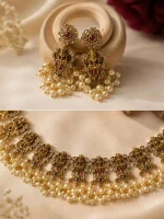 Antique Lakshmi Temple Jewellery Set - Image 2