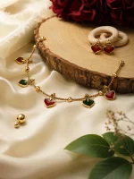 Traditional Palakka Motif Enamel Jewellery Set