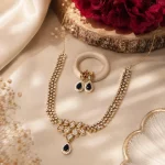 Regal Royal Blue Teardrop CZ Jewellery Set