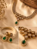 Emerald Green Teardrop CZ Jewellery Set - Image 2