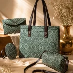 Geometric Maze Printed Handbag