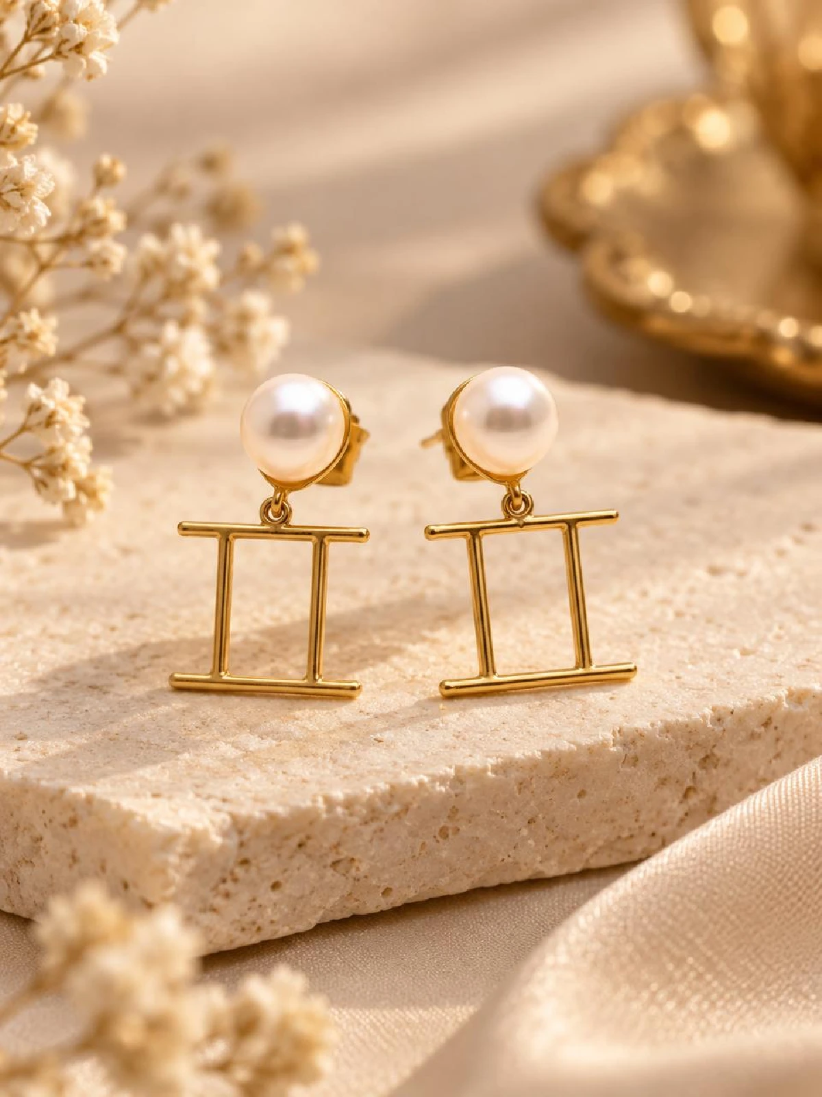 New Project - 2026-09-08T154817.166 Pearl Stud Geometric Drop Earrings - Image 1